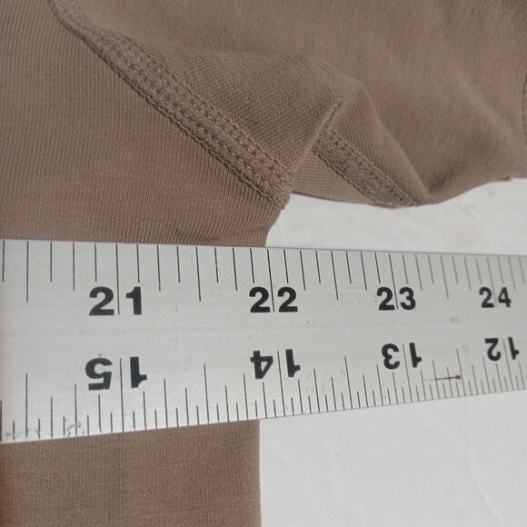 BYLT Premium Basics Men's Drop Cut Lux Short Sleeve Shirt XL Sand - Picture 7 of 8